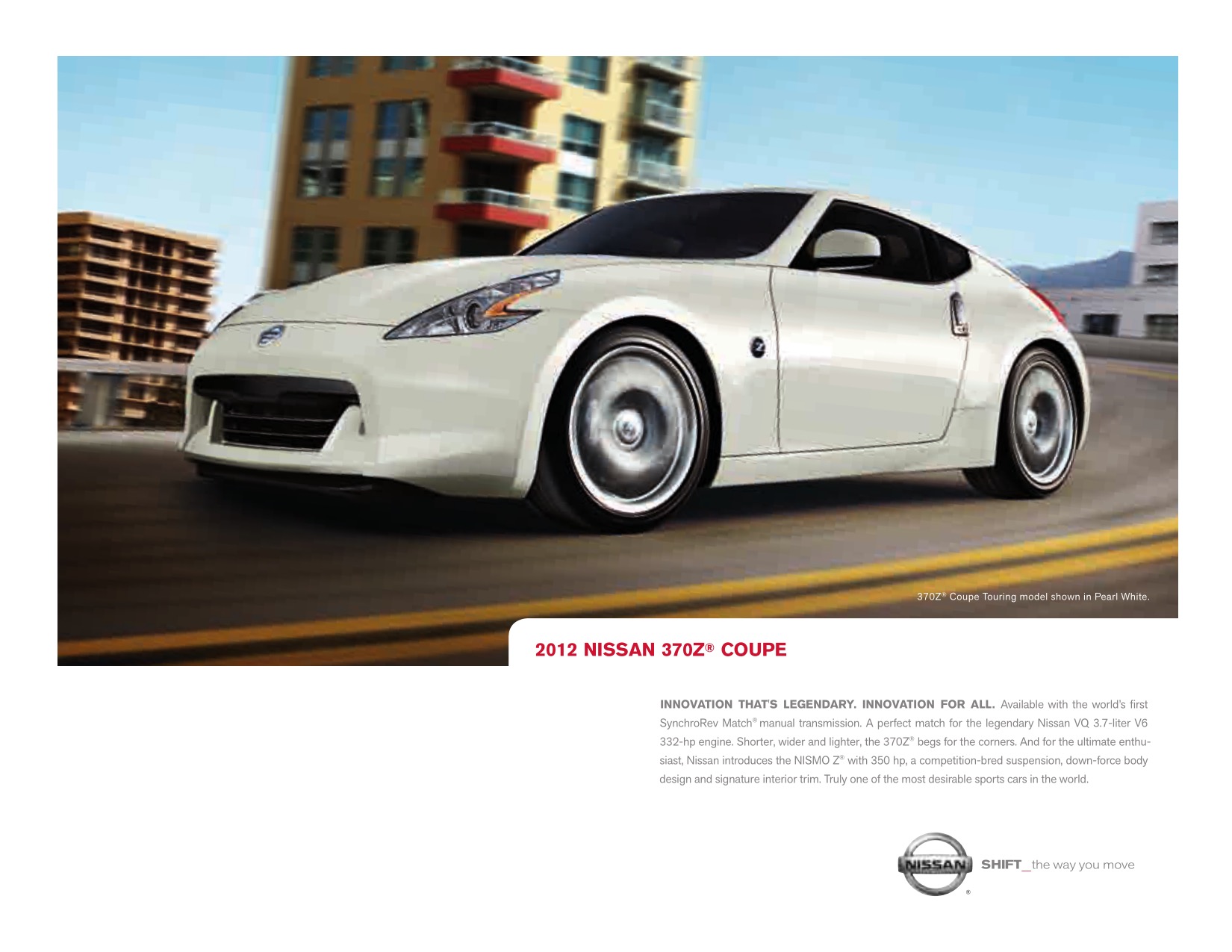 2012 Nissan 370Z Brochure Page 3
